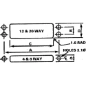 Cinch Automotive Connector Female Green Panel 20 Way Crimp Termination JA778510000E000