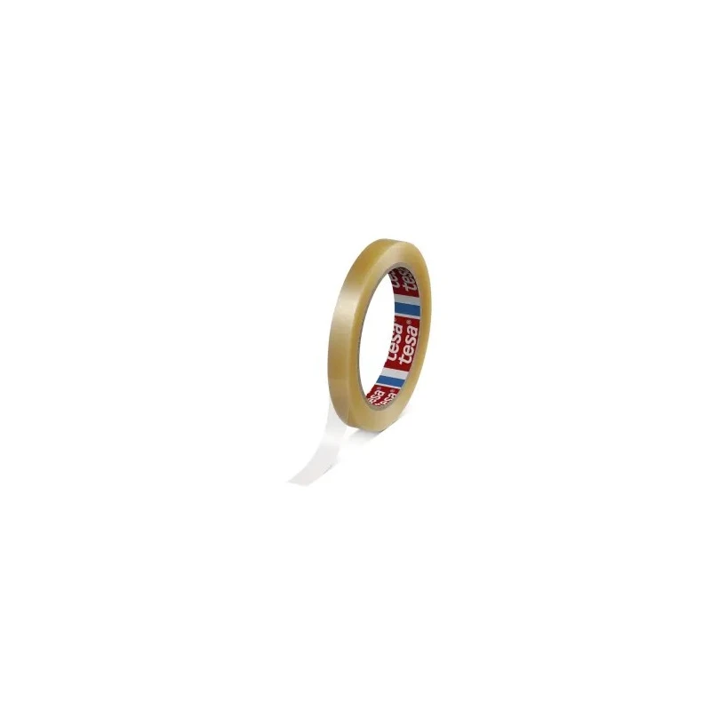 Tesa Transparent 4204 Packing Tape, Polyvinyl Chloride Backing, Natural Rubber Adhesive, 66 m Length x 25 mm 04204-00012-00