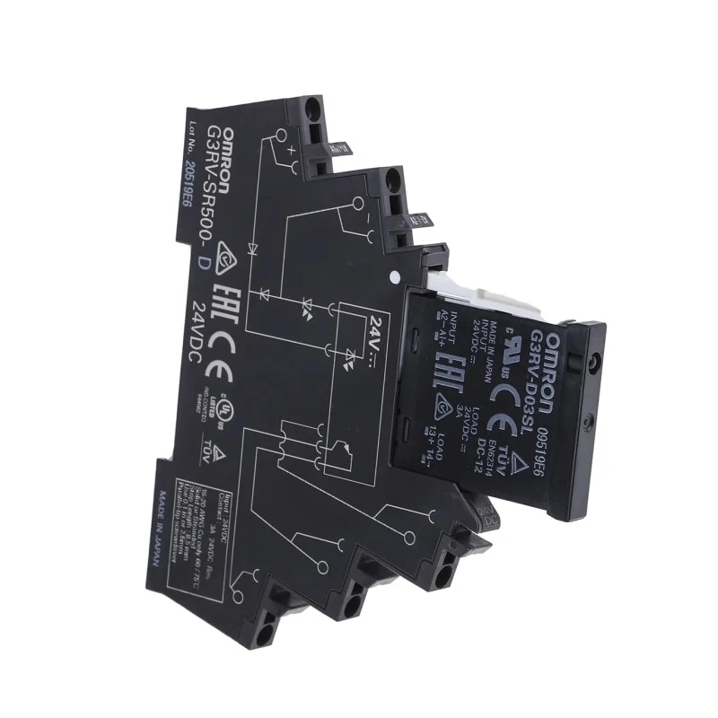 Omron Solid State Interface Relay, 18V DC Control, 30V DC Output, DIN Rail Push-in Terminal, Model G3RV-SR