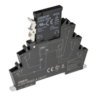 Omron Solid State Interface Relay 18 V DC 30 V DC DIN Rail Push-in Terminal G3RV-SR