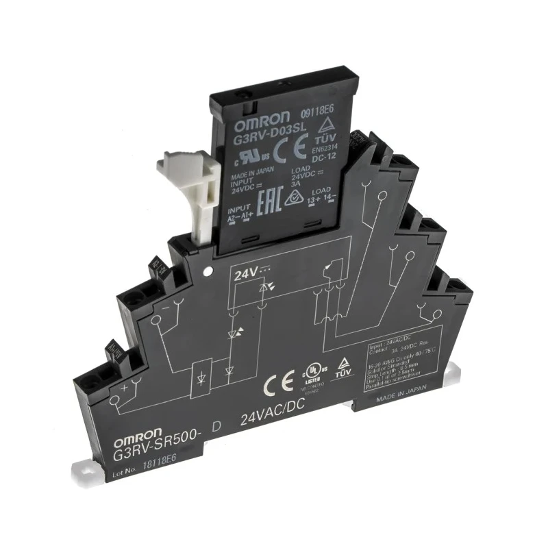Omron Solid State Interface Relay 3A Maximum Load Current 24V AC/DC Control Voltage G3RV-SR