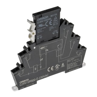 Omron G3RV-SR Solid State Interface Relay 18V DC 30V DC DIN Rail Push-In Terminal 