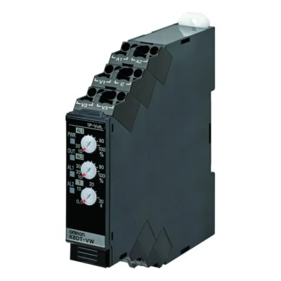Omron Single-Phase Monitoring Relay SPST Contact 26.4V AC / 20.4 to 26.4 V DC DIN Rail Mount K8DT-VW2TD