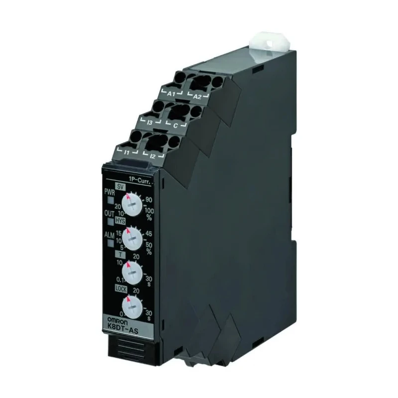 Omron Monitoring Relay Single Phase SPST Contact DIN Rail Mount 20.4-26.4 V AC/DC 2mA-500mA K8DT-AS1TD