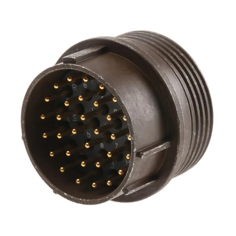 ITT Cannon Copper Alloy Straight 32 Way Cable MIL Spec Circular Connector Male Contacts Shell Size 18 KPT06F18-32P