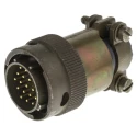 ITT Cannon MIL Spec Circular Connector Copper Alloy, Straight Body, 19 Contacts Male, Shell Size 14, Solder KPT06F14-19P