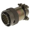 ITT Cannon MIL Spec Circular Connector Copper Alloy, Straight Body, 19 Contacts Male, Shell Size 14, Solder KPT06F14-19P