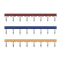 Omron Silver Alloy G4Q Busbar, 220 V ac, 15.5 mm Pitch PYDN-15.5-080R