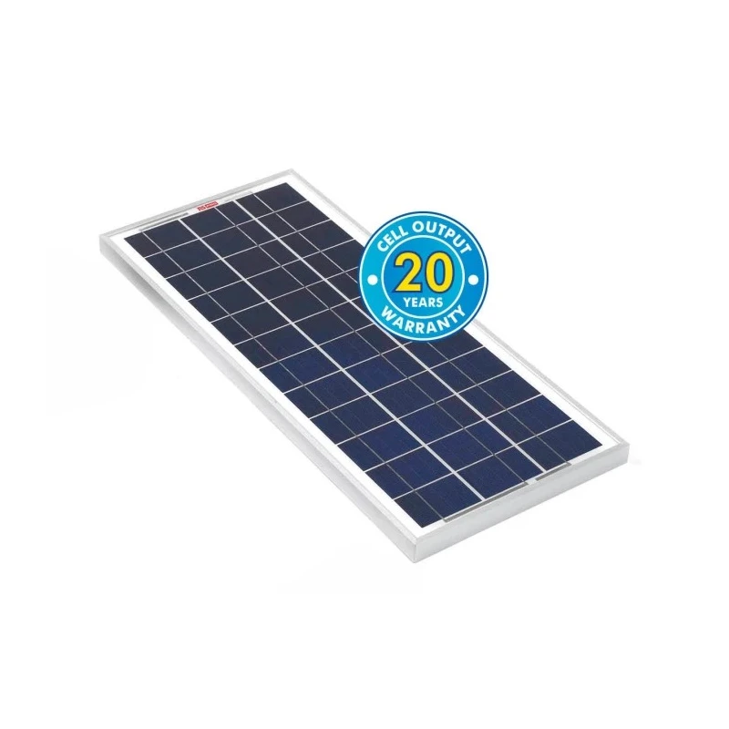 PV Logic Wall Mount 20W Polycrystalline Solar Panel 12V 10Ah Battery Bank Capacity STP020P