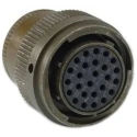 ITT Cannon Copper Alloy Straight 32 Way Cable MIL Spec Circular Connector Male, Female Contacts, Shell Size 18 KPT06F18-32S