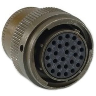 ITT Cannon Copper Alloy Straight 32 Way Cable MIL Spec Circular Connector Male, Female Contacts, Shell Size 18 KPT06F18-32S