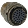 ITT Cannon Copper Alloy Straight 32 Way Cable MIL Spec Circular Connector Male, Female Contacts, Shell Size 18 KPT06F18-32S