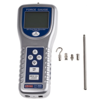 RS PRO Digital Force Gauge with RS232 and USB Interface 20 kg Range Model 111-3690