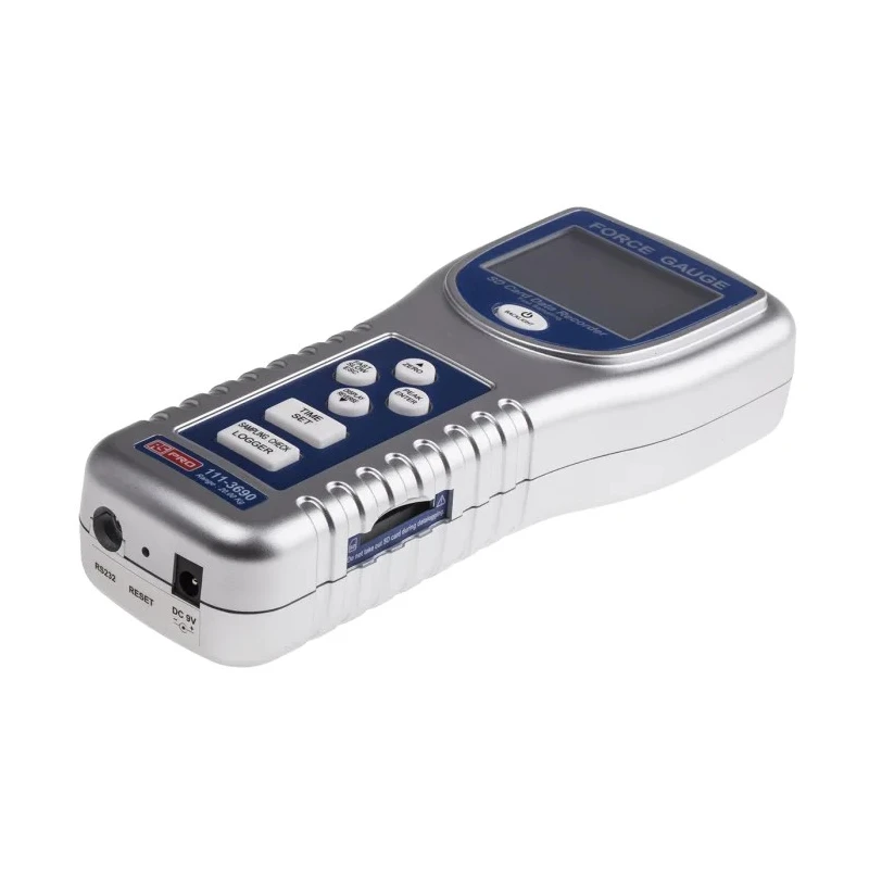RS PRO Digital Force Gauge with RS232 and USB Interface 20 kg Range Model 111-3690