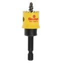 Starrett 19 mm Diameter HSS Bi-metal Drill Bit for Plasterboard, Mild Steel Sheet, Wood, Thin Non-Metallic with 6.35 CSC19