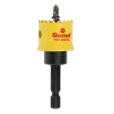 Starrett 22 mm Diameter High Speed Steel Drill Bit for Mild Steel Sheet, Stainless Steel, Plastic, Wood with 6.35mm CSC22