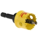 Starrett 22 mm Diameter High Speed Steel Drill Bit for Mild Steel Sheet, Stainless Steel, Plastic, Wood with 6.35mm CSC22