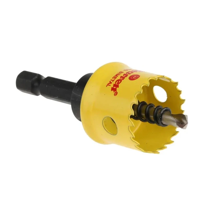 Starrett 22 mm Diameter High Speed Steel Drill Bit for Mild Steel Sheet, Stainless Steel, Plastic, Wood with 6.35mm CSC22