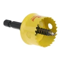 Starrett 27 mm Diameter High-Speed Steel (HSS) Bi-metal Drill Bit with 6.35 mm Shank CSC27
