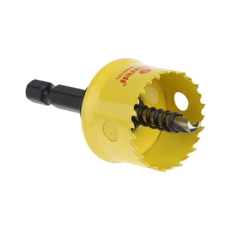 Starrett 27 mm Diameter High-Speed Steel (HSS) Bi-metal Drill Bit with 6.35 mm Shank CSC27