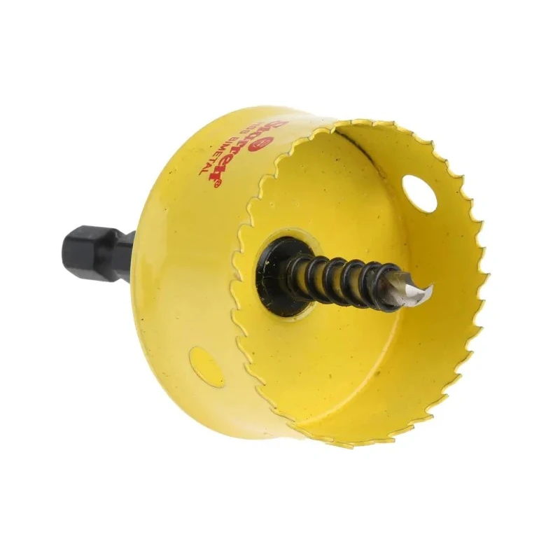 Starrett 38 mm Diameter Bi-Metal High Speed Steel Drill Bit for Mild Steel Sheet, Non-Metallic, Wood CSC38