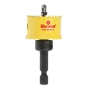 Starrett 29 mm Diameter High Speed Steel Bi-Metal Drill Bit for Plasterboard, Wood, Mild Steel Sheet CSC29