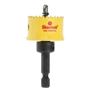 Starrett 29 mm Diameter High Speed Steel Bi-Metal Drill Bit for Plasterboard, Wood, Mild Steel Sheet CSC29