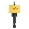 Starrett 29 mm Diameter High Speed Steel Bi-Metal Drill Bit for Plasterboard, Wood, Mild Steel Sheet CSC29