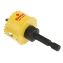 Starrett 29 mm Diameter High Speed Steel Bi-Metal Drill Bit for Plasterboard, Wood, Mild Steel Sheet CSC29