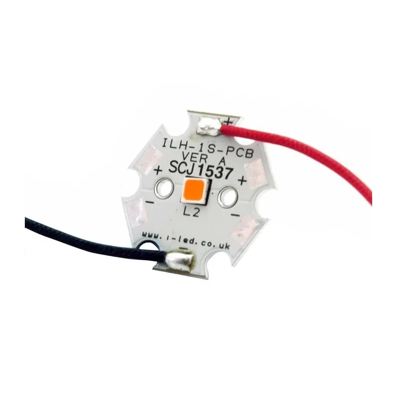 Intelligent LED Solutions DURIS S5 PowerStar 1-LED Amber LED Array ILH-S501-AMER-SC211-WIR200 ILH-S501-AMER-SC211-WIR200.