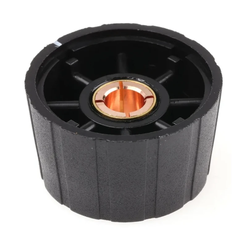 Sifam Black Nylon Potentiometer Knob 29.5 mm Diameter for 6 mm Circular Shaft S291 006BK