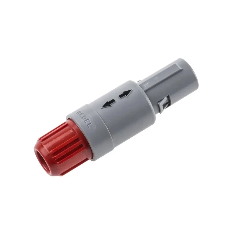 LEMO Industrial Circular Connector, 4 Contacts, Cable Mount, 14 mm Size, Plug Male, IP50 Rated, Polymer PAG.M0.4GL.AC52R