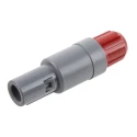 LEMO Industrial Circular Connector, 4 Contacts, Cable Mount, 14 mm Size, Plug Male, IP50 Rated, Polymer PAG.M0.4GL.AC52R
