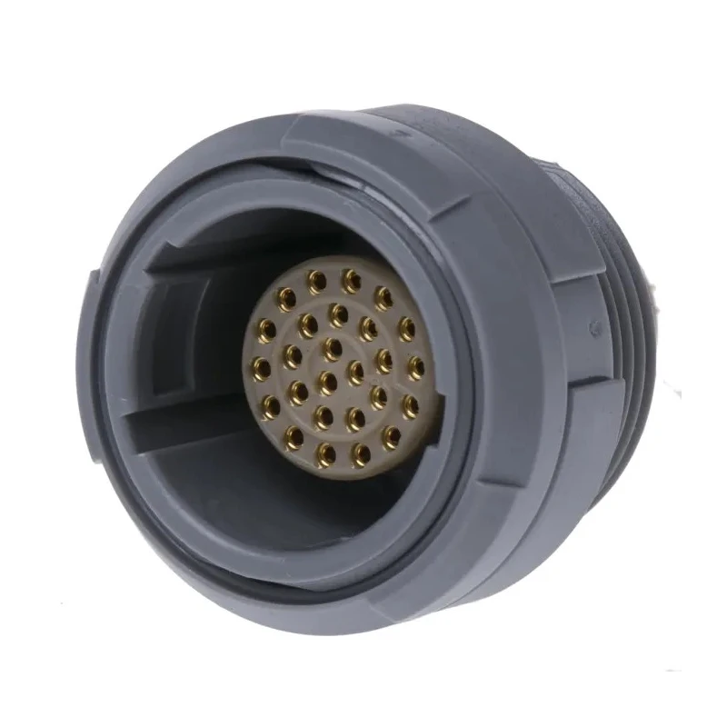 LEMO Circular Connector, 26 Contacts, Panel Mount, M17 Connector, Socket, Female, IP50 Protection, Redel P CKB.M26.GL.LG