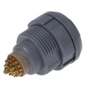 LEMO Circular Connector, 26 Contacts, Panel Mount, M17 Connector, Socket, Female, IP50 Protection, Redel P CKB.M26.GL.LG
