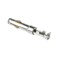 ITT Cannon Female Crimp Circular Connector Contact, Wire Size 20AWG, 22AWG, Current 13A, Brass Gold T2P20FC1LZ / 192922-1470