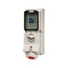 MENNEKES Industrial Power Connector Receptacle Wall Mount 32A 400V IP67 Red White 4 Pole IP67