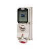 MENNEKES Industrial Power Receptacle Wall Mount 63A 400V IP67 White Red 5-Pole IP67