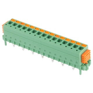 Phoenix Contact SDC 2.5/15-PV-5.0-ZB Series Straight PCB Terminal Block, 15 Contacts, 5 mm Pitch, 12A Current 1864163