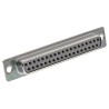 RS PRO 37 Way Straight Panel Mount D-Sub Connector Female 750V 5A Steel Housing Gold Plated Contacts 467-071