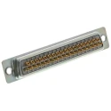 RS PRO 37 Way Straight Panel Mount D-Sub Connector Female 750V 5A Steel Housing Gold Plated Contacts 467-071