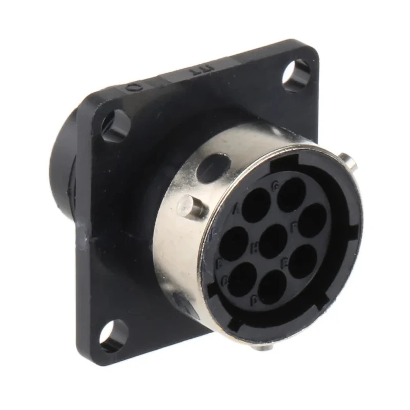 ITT Cannon Circular Connector 8 Contacts Panel Mount Socket Female IP65 Trident Ringlock TR1208RFS1NB / 192922-1200