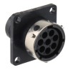 ITT Cannon Circular Connector 8 Contacts Panel Mount Socket Female IP65 Trident Ringlock TR1208RFS1NB / 192922-1200