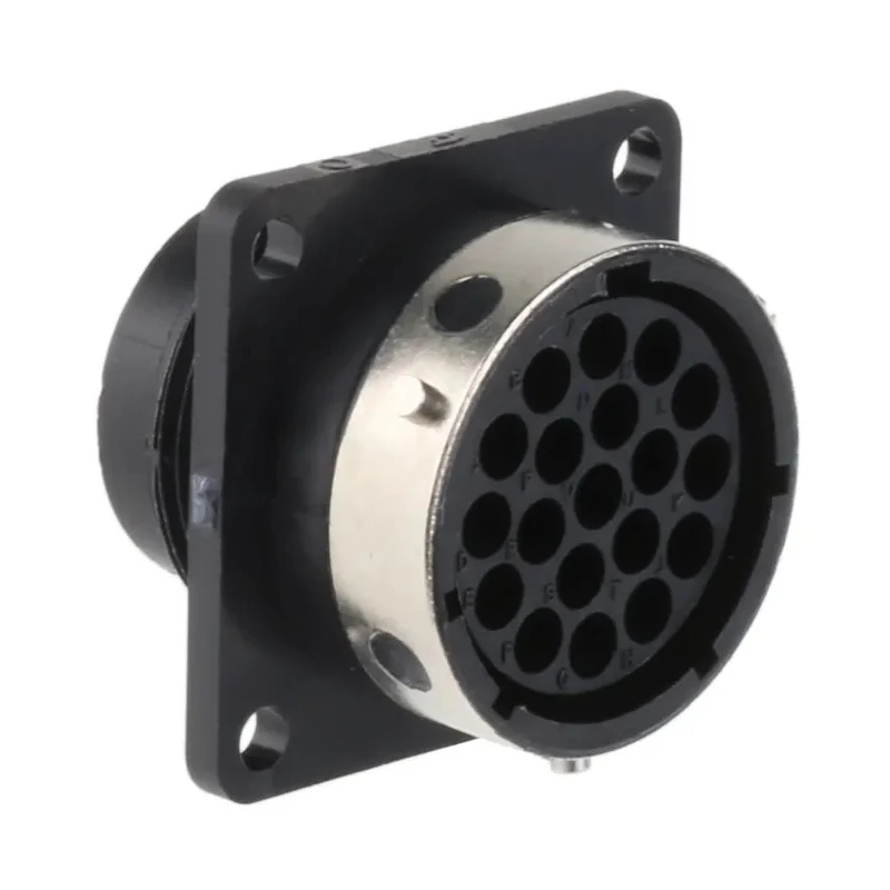 ITT Cannon Circular Connector Panel Mount Socket Female 19 Contacts 16A 250V IP65 Trident Ringlock TR1619RFS1NB / 192922-1220