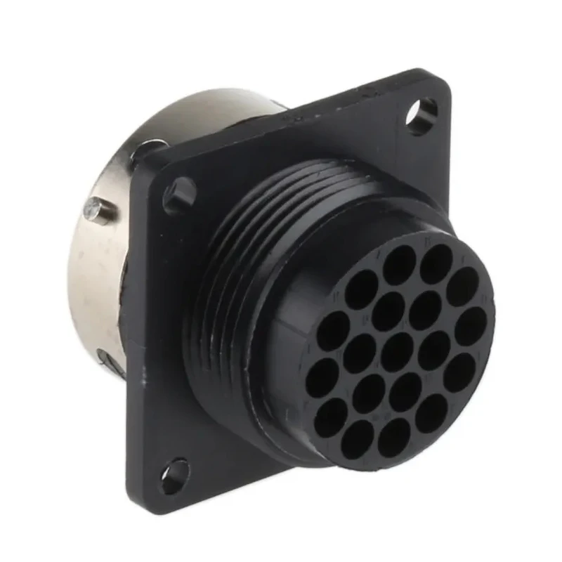 ITT Cannon Circular Connector Panel Mount Socket Female 19 Contacts 16A 250V IP65 Trident Ringlock TR1619RFS1NB / 192922-1220