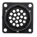 ITT Cannon Circular Connector Panel Mount Socket Female 19 Contacts 16A 250V IP65 Trident Ringlock TR1619RFS1NB / 192922-1220