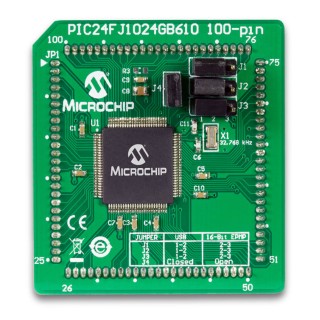 Microchip PIC24FJ1024GB610 GP Plug-In Module MCU Development Board Module MA240023