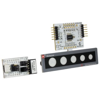 Microchip mTouch Capacitive Touch Development Kit DM160227 with PIC16LF1559 Microcontroller USB-I²C Bridge