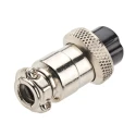 RS PRO Miniature Circular Connector, 4 Contacts, Cable Mount Plug, Female, Threaded, 48V, 1A, Zinc Alloy Housing 111-5756