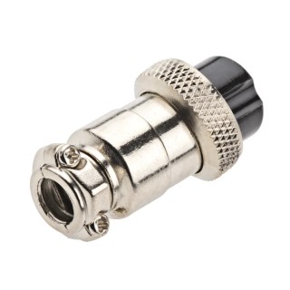 RS PRO Miniature Circular Connector, 4 Contacts, Cable Mount Plug, Female, Threaded, 48V, 1A, Zinc Alloy Housing 111-5756